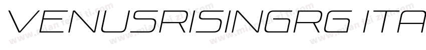 VenusRisingRg Italic字体转换